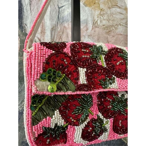 New Anthropologie The Fiona Beaded Bag: Food & Drink Edition - Picture 5 of 9